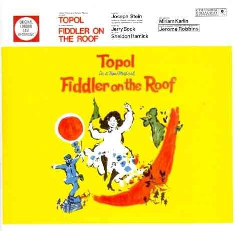 Fiddler on the Roof (1967 Original London Cast) cover