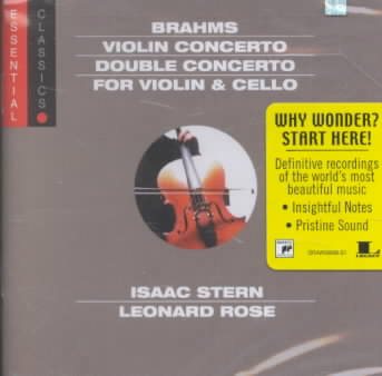 Brahms: Concerto for Violin / Double Concerto Violin & Violoncello (Essential Classics) cover