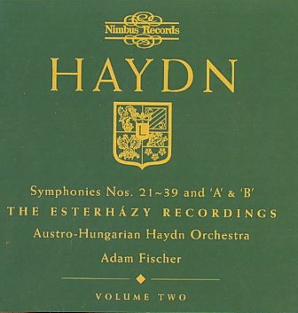 Haydn: Symphonies 21-39 cover