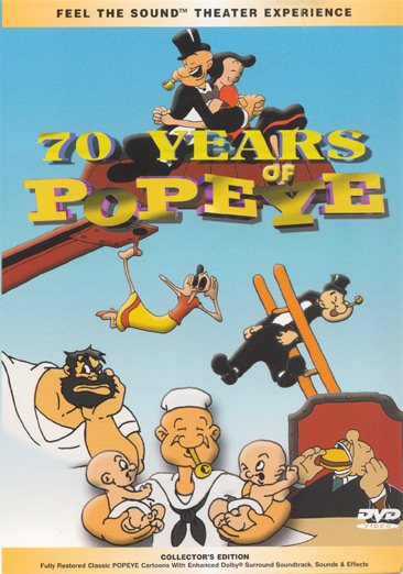 70 Years of Popeye [DVD] cover