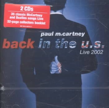 Back in the U.S. Live 2002 cover