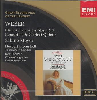 Weber: Clarinet Concerto Nos. 1 & 2 cover