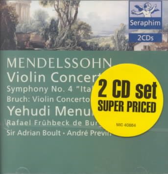Mendelssohn: Violin Concerto/ "Italian Symphony"/ Overtures