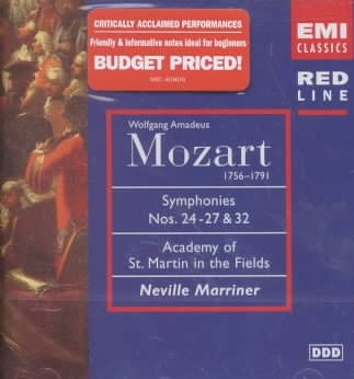 Mozart: Symphonies 24-27 & 32 cover