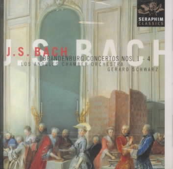Bach: Brandenburg Concertos No 1-4 / Schwarz, LACO cover
