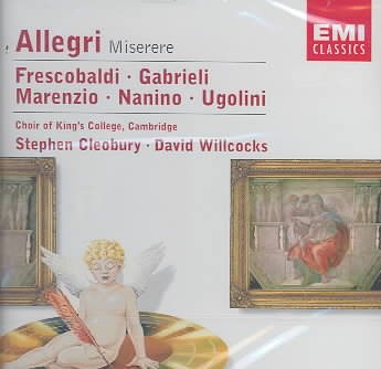 Allegri: Miserere + Works by Frescobaldi, Gabrieli, Marenzio, Nanino, and Ugolini cover