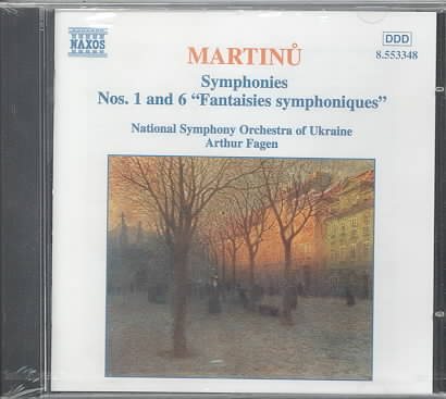 Martinu: Symphonies Nos. 1 and 6 cover