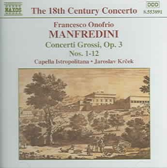 Manfredini: Concerti Grossi Op.3, No. 1-12 cover