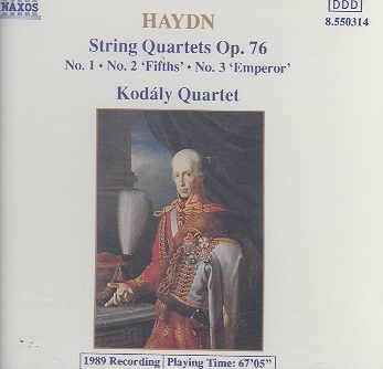 Haydn: String Quartets Op.76, Nos.1-3