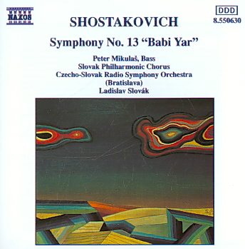 Shostakovich: Symphony No. 13 "Babi Yar" cover