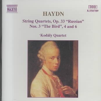 Haydn: String Quartets Op. 33, Nos. 3 The Bird, 4 & 6 cover