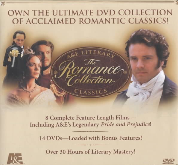 A&E Literary Classics - The Romance Collection Megaset (Pride and Prejudice / Emma / Victoria & Albert / Tom Jones / Jane Eyre / Lorna Doone / Ivanhoe / The Scarlet Pimpernel) [DVD] cover