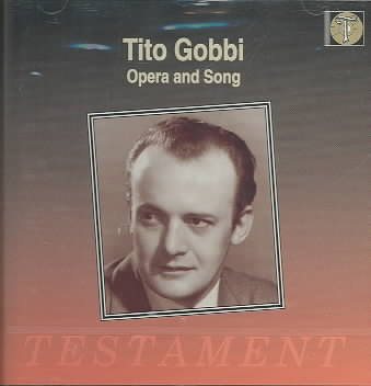 Tito Gobbi: Opera and Song cover