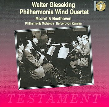 Mozart & Beethoven: Gieseking-Philharmonia Wind Quartet cover