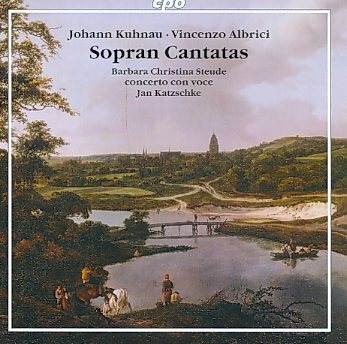 SOPRANO ARIAS CANTATAS-KUHNAU / ALBRICI / CONCERTO CON VOCE / STEUDE cover