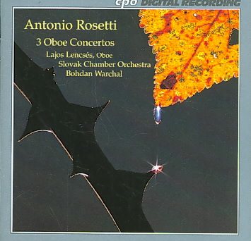 Rosetti: 3 Oboe Concertos cover