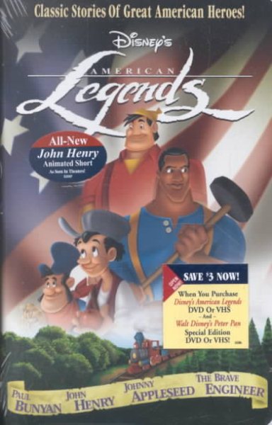 Disney's American Legends: Paul Bunyan, John Henry, Johnny Appleseed, The Brave Engineer [VHS] cover