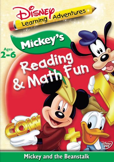 Disney's Learning Adventures - Mickey's Reading Math and Fun - Mickey and the Beanstalk cover