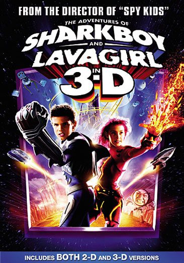 The Adventures of Sharkboy and Lavagirl in 3-D also includes 2d version cover