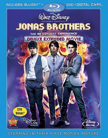 Jonas Brothers: The 3-D Concert Experience (Anaglyph 3D Blu-ray/DVD Combo w/ BD Live + Digital Copy)[Blu-ray Live] cover