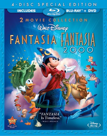 Fantasia / Fantasia 2000 (Four-Disc Blu-ray/DVD Combo) cover