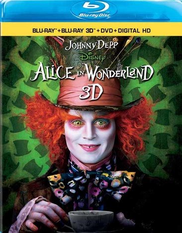 Alice In Wonderland (Four-Disc Combo: Blu-ray 3D / Blu-ray / DVD / Digital Copy) cover