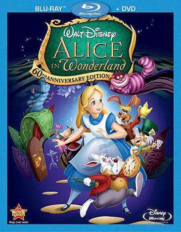 Alice In Wonderland (Two-Disc 60th Anniversary Blu-ray/DVD Combo) cover