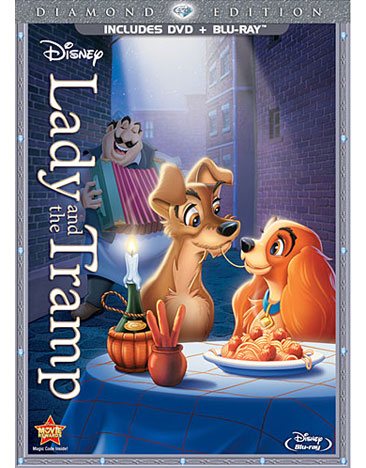 Lady and the Tramp (Diamond Edition Two-Disc Blu-ray/DVD Combo in DVD Packaging) cover