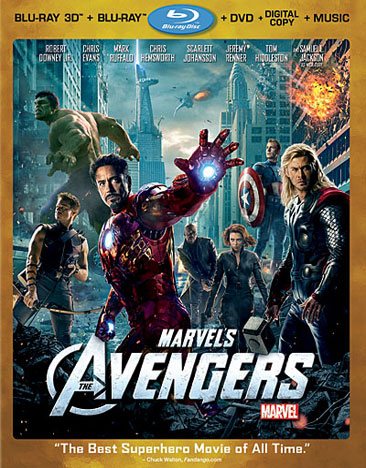 Marvel's The Avengers (Four-Disc Combo: Blu-ray 3D/Blu-ray/DVD + Digital Copy + Digital Music Download) cover