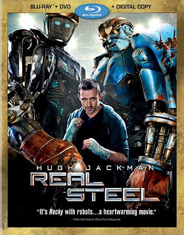 Real Steel (Three-Disc Combo: Blu-ray/DVD + Digital Copy) cover