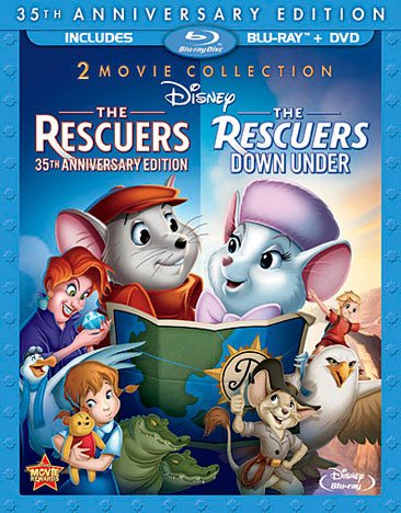 The Rescuers: The Rescuers / The Rescuers Down Under, 35th Anniversary Edition cover