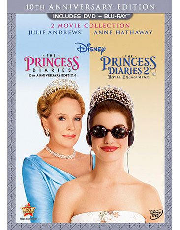 The Princess Diaries: Two-Movie Collection (Three-Disc Combo Blu-ray/DVD Combo in DVD Packaging) cover