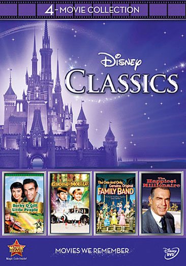 Disney 4-Movie Collection: Classics (Gnome-Mobile / Darby O'gill & Little People / One & Only Genuine Family / Happiest Millionaire) cover