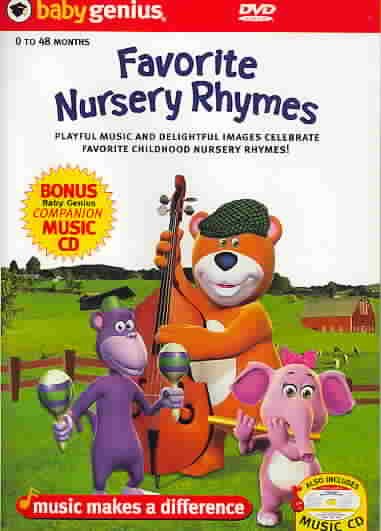 Baby Genius Favorite  Nursery Rhymes w/bonus Music CD cover