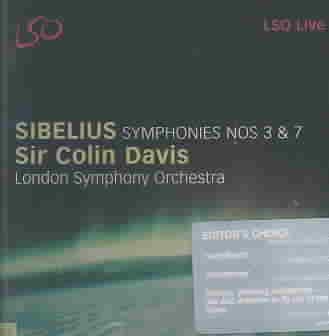 Sibelius: Symphonies Nos.3 & 7