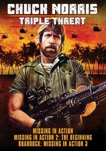 Chuck Norris: Triple Threat: Missing In Action / Missing In Action 2, The Beginning / Braddock: Missing In Action 3 cover