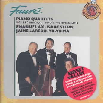 Fauré: Piano Quartets Nos. 1 & 2, Opp. 15 & 45 / Massenet: 'Meditation' from Thais cover