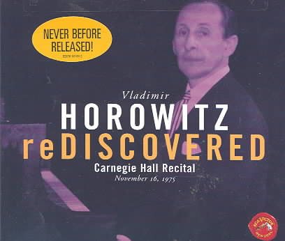 Horowitz reDiscovered cover