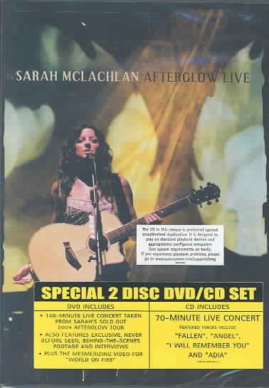 Sarah Mclachlan: Afterglow Live cover