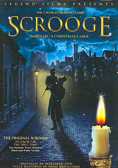 Scrooge - In COLOR! Also Includes the Original Black-and-White Version which has been Beautifully Restored and Enhanced!