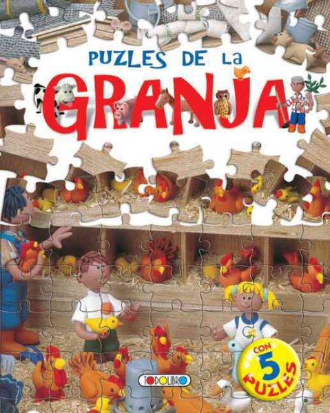Puzles de la granja (Libro Puzles de 24 piezas) (Spanish Edition) cover