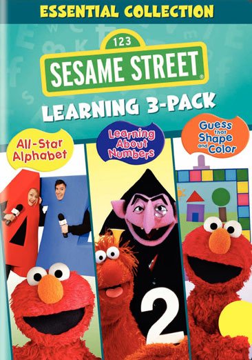 Sesame Street Learning 3-Pack (All-Star Alphabet / Learning About Numbers / Guess That Shape and Color) cover
