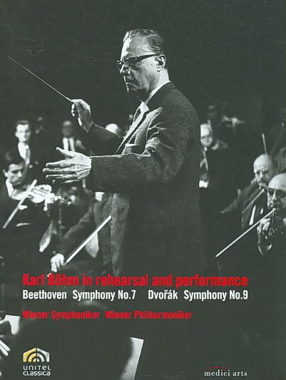 Karl Bohm in Rehearsal & Performance - Beethoven: Symphony No. 7; Dvorak: Symphony No. 9 "From the New World" cover