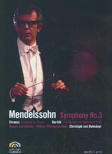 Dohnanyi Conducts Mendelssohn: Symphony No. 3, Strauss and Bartok cover