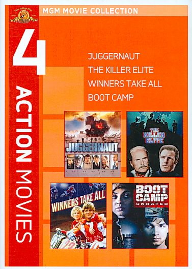 4 Action Movies: Juggernaut / The Killer Elite / Winners Take All / Boot Camp cover