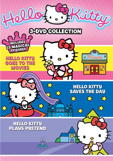 Hello Kitty Triple Pack (goes to the movies, saves the day, plays pretend) cover