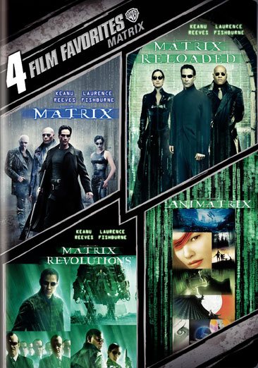 4 Film Favorites: The Matrix Collection (The Matrix / The Matrix Reloaded / The Matrix Revolutions / The Animatrix)