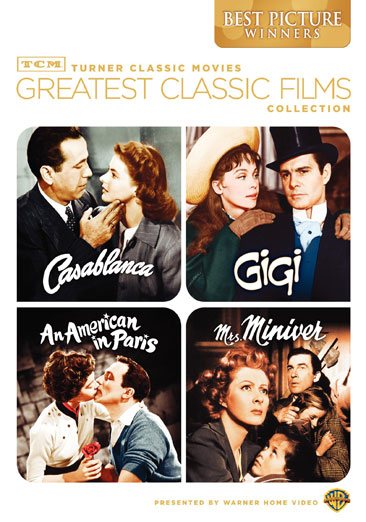 TCM Greatest Classic Films Collection: Best Picture Winners (Casablanca / Gigi / An American in Paris / Mrs. Miniver) cover