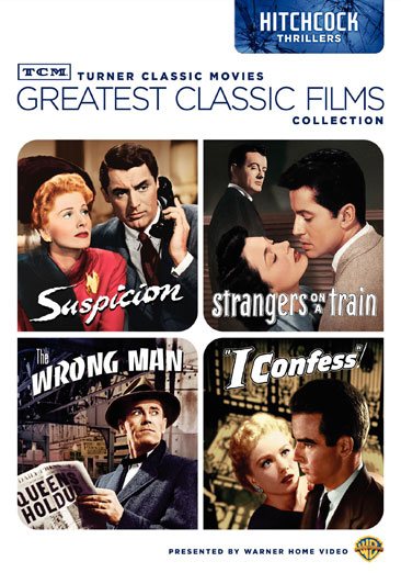 TCM Greatest Classic Films Collection: Hitchcock Thrillers (Suspicion / Strangers on a Train / The Wrong Man / I Confess)