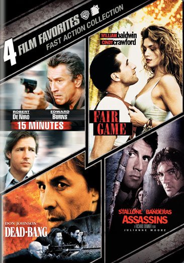 4 Film Favorites: Fast Action (15 Minutes, Assassins, Dead-Bang, Fair Game) cover